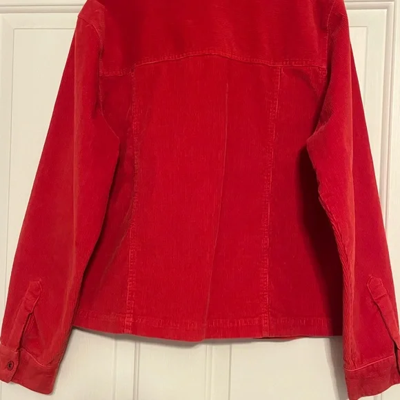Rust soft corduroy jacket. Dress Barn size large. - Picture 3 of 3